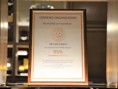 You are currently viewing JW Marriott Hotel Bangkok is the world’s first JW to earn The PLEDGE on Food Waste certification