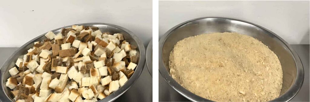 How Pendray Inn and Tea House Reduces Food Waste Assorted bread trimmings and sides creatively reused in the kitchen to minimize waste.