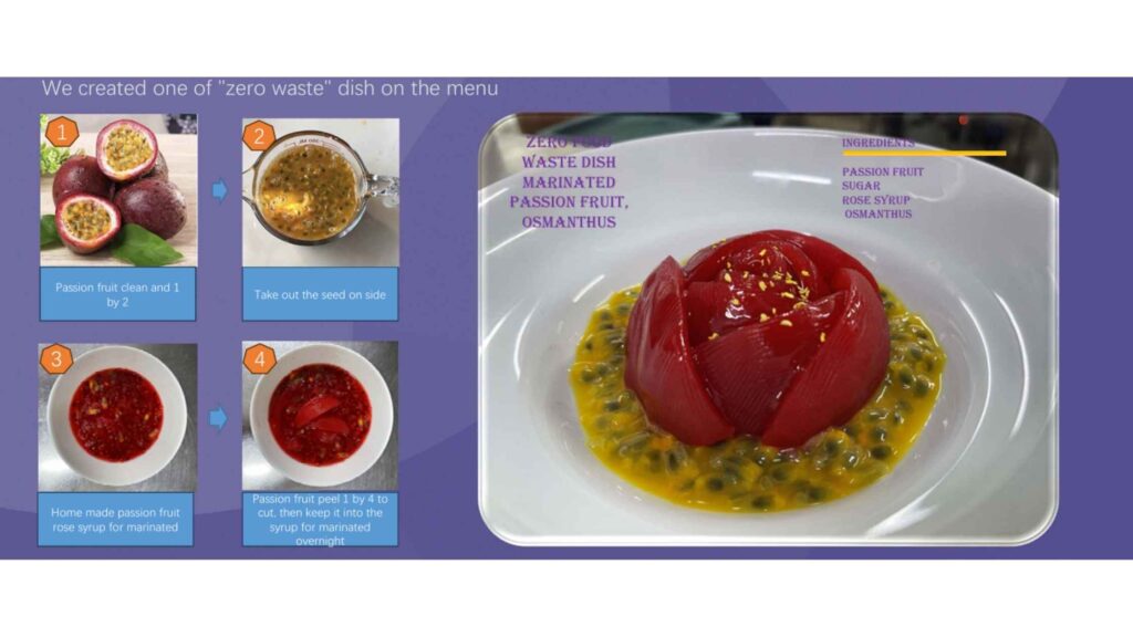 ng Wangjing Reduces Food Waste Marinated Passion Fruit Osmanthus - Zero Food Waste Dish from Hyatt Regency Beijing Wangjing