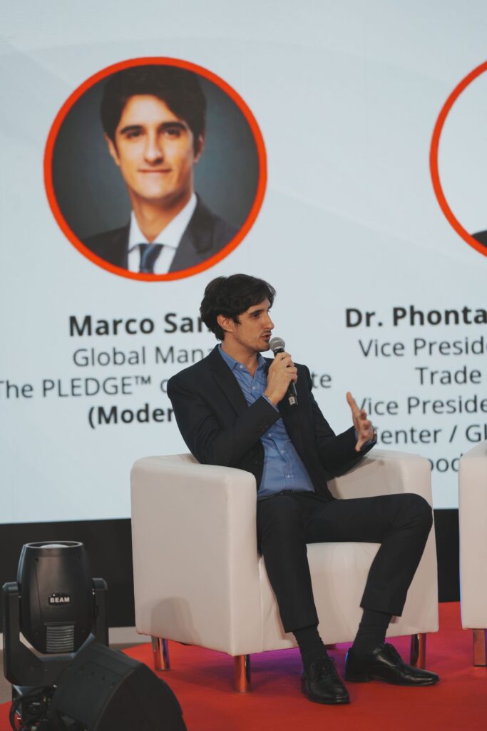 Marco Sandri Global Manager of The PLEDGE on Food Waste speaking at THAIFEX 2026 conference